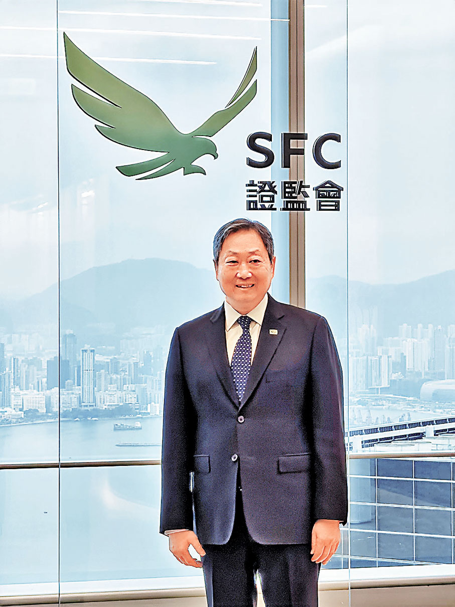 ●證監會主席黃天佑　香港文匯報記者周紹基  攝