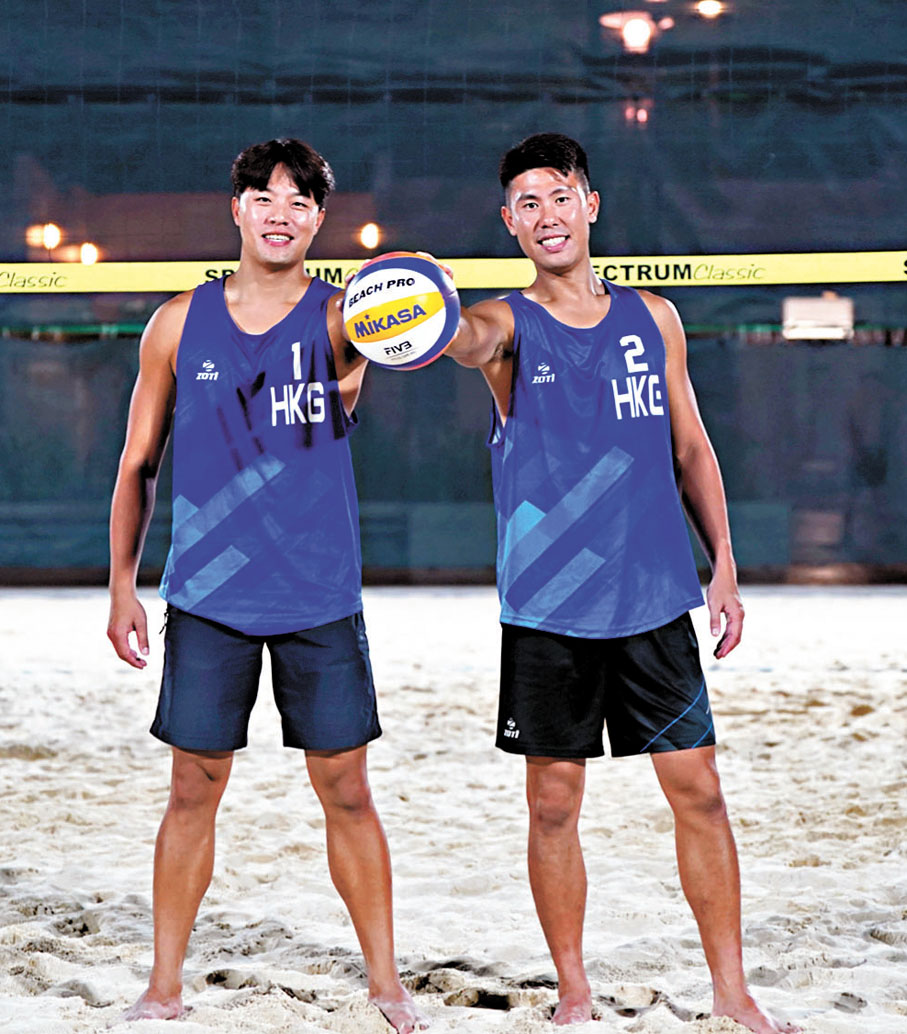 ●謝鍵泓（右）與黃嘉潤堅持六年，終迎來人生首個全運舞台。