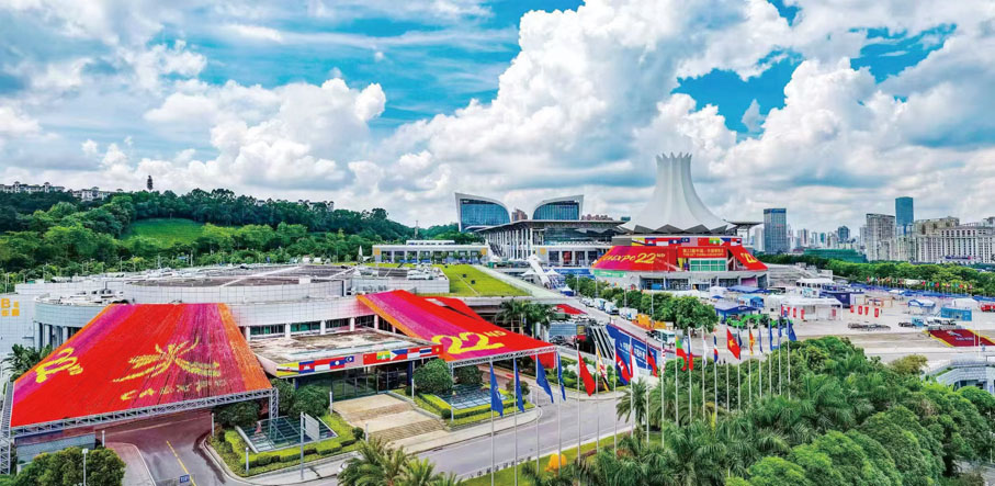 ●第22屆東博會場館，東博會應中國—東盟自貿區建設而生。