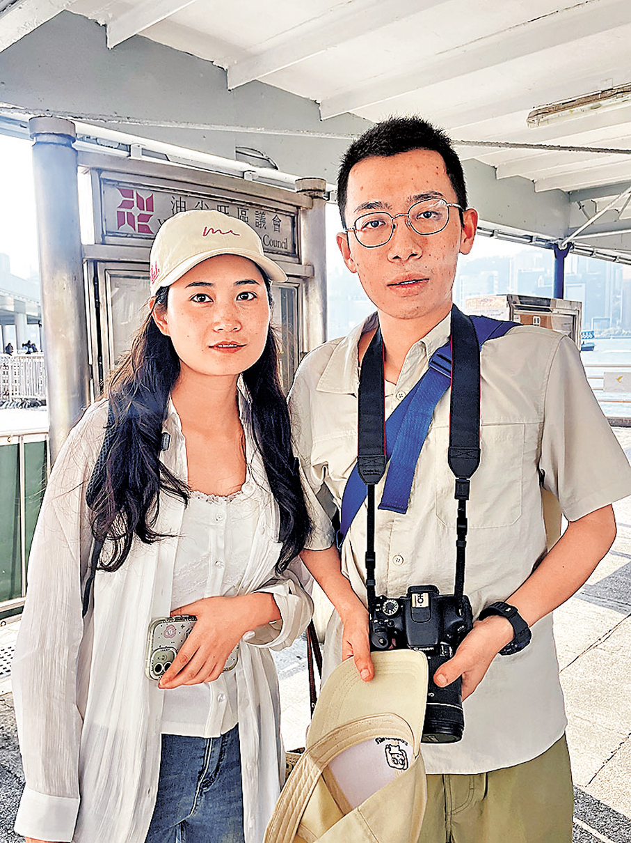 貴州旅客李先生。香港文匯報記者吳健怡  攝