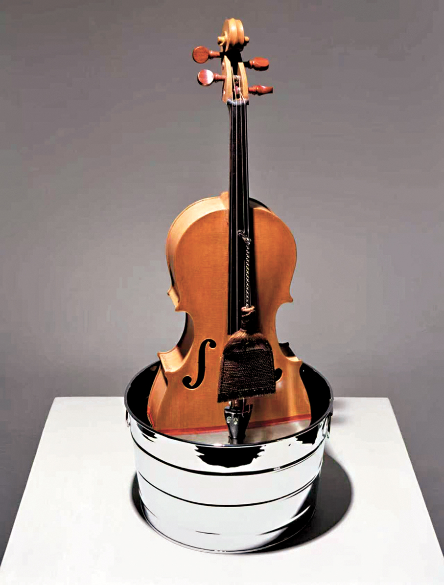 ●羅伯特·勞森伯格《西藏花園歌／ROCI 西藏》1986 。攝影：Will Lytch   坦帕南佛羅里達州大學Graphicstudio供圖