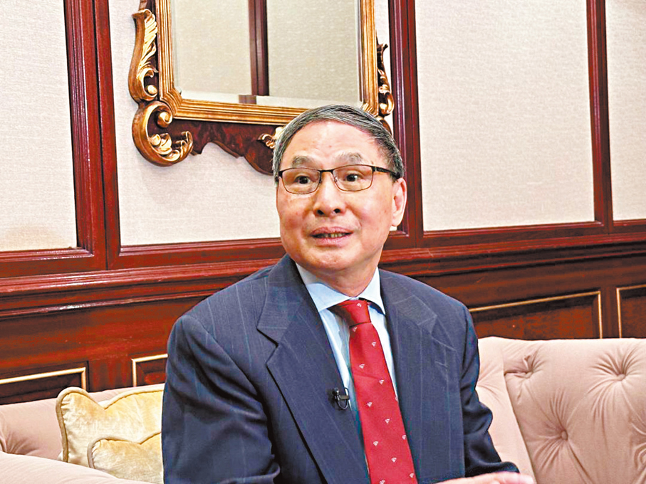 ● 香港中文大學（深圳）公共政策學院院長鄭永年表示，未來五年中美關係並不悲觀。 香港文匯報記者馬翠媚  攝