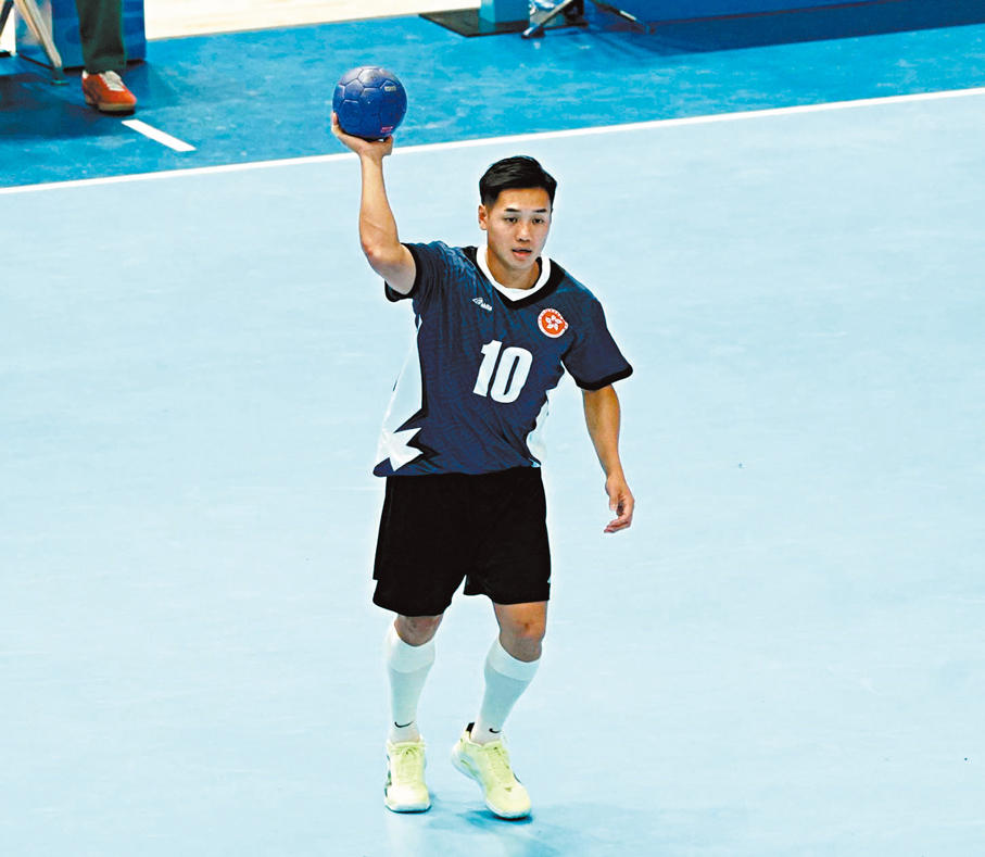 ●謝永輝想藉今次全運會推廣手球。  香港文匯報記者張發兒 攝