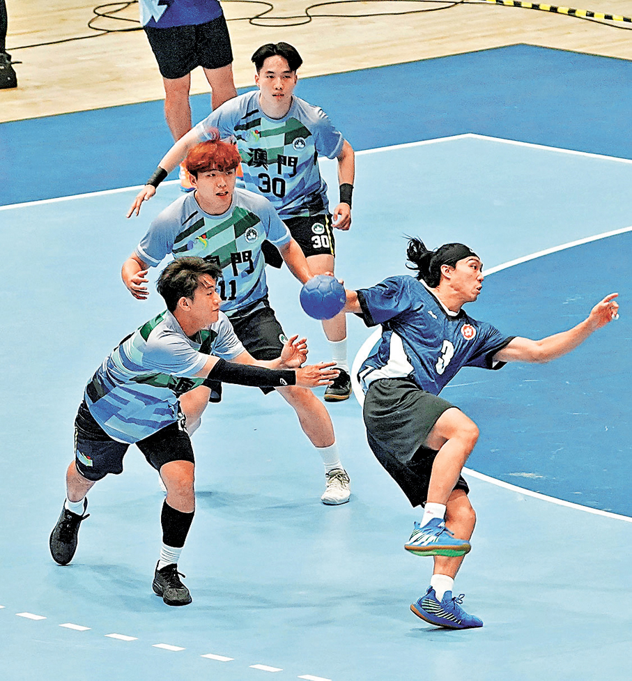 ●陳梓朗（右）今仗表現出色。  香港文匯報記者張發兒  攝