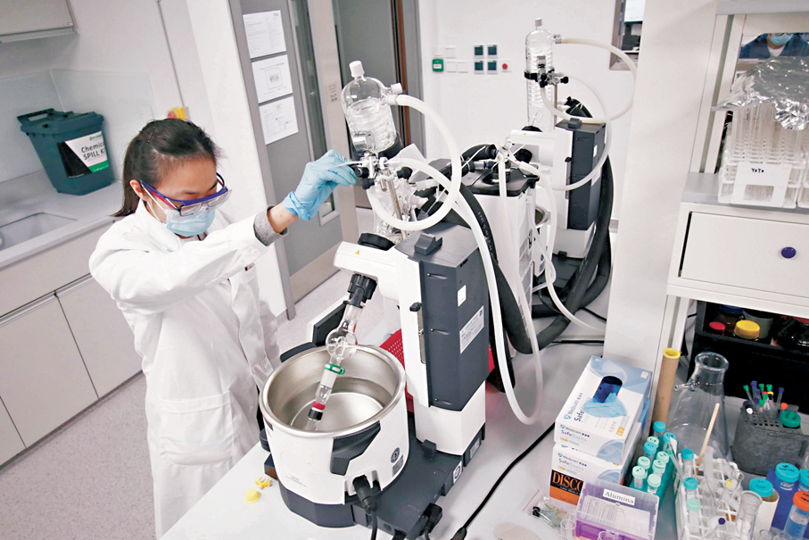 ●港大實驗室。資料圖片