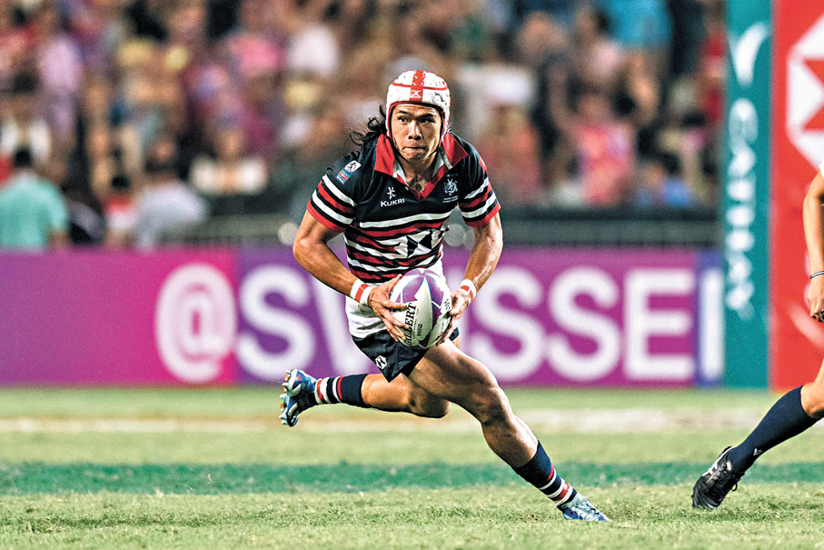 ●房傑鋒堅持欖球夢，延續華將未竟之路。   九龍欖球總會圖片