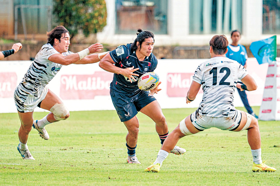 ●房傑鋒（中）最想擁有Quicksilver的速度，在欖球場上飛奔過人。 房傑鋒Ig圖片