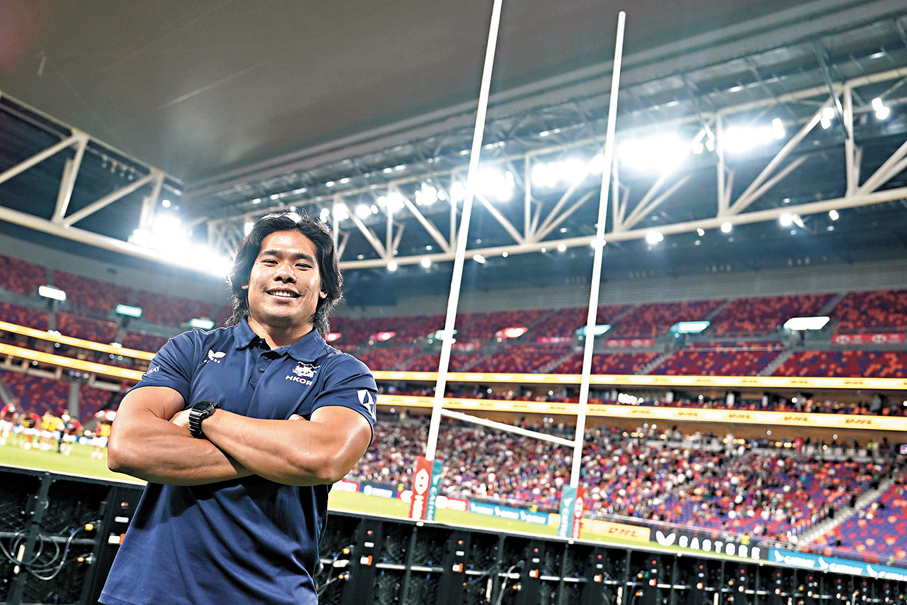 ●房傑鋒今年落選香港七人欖球賽，期待於全運時首踏啟德。香港文匯報記者葉詩敏  攝