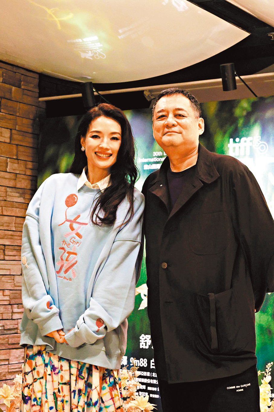 ●舒淇讚張叔平剪輯叻。 香港文匯報記者孫嘉蔚  攝