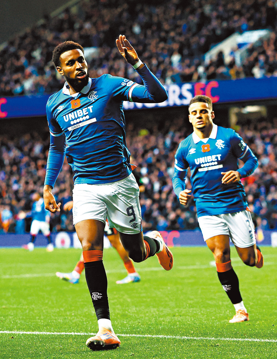 ●格拉斯哥流浪前鋒捷美迪今季腳風欠順。  資料圖片