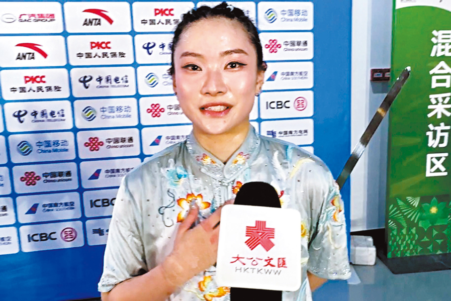 ●沈曉榆指順利完賽，讓她突破了心理壓力。香港文匯報記者李紫妍  攝