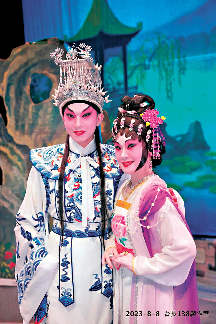 ●徐月明和梁振文（左）對今次能夠合作演出，分外開心。