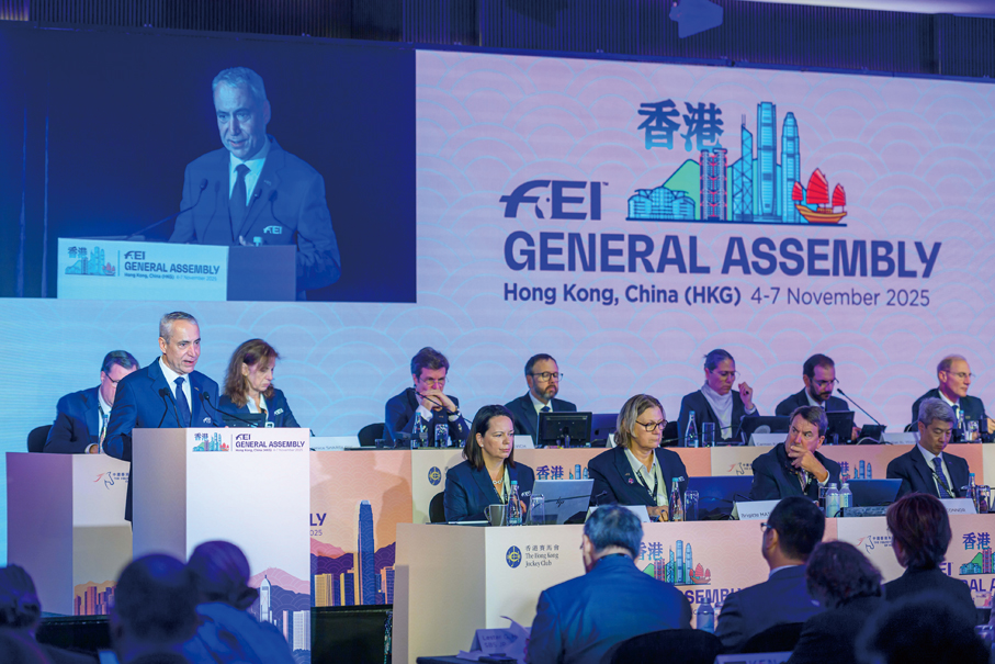 ●來自世界各地的馬術領袖，來港參加一連四天的國際馬聯年度大會。