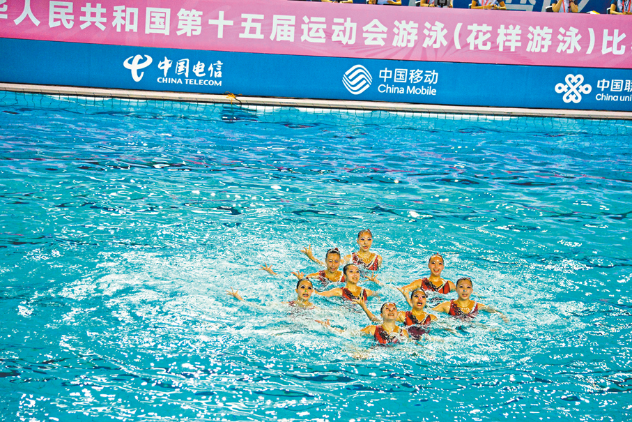 ●港隊在比賽中。  香港文匯報記者敖敏輝 攝