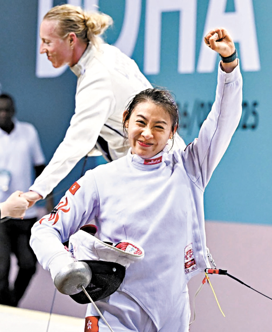 ●佘繕妡希望無論在個人賽或團體賽，都能夠有所突破。  FIE圖片