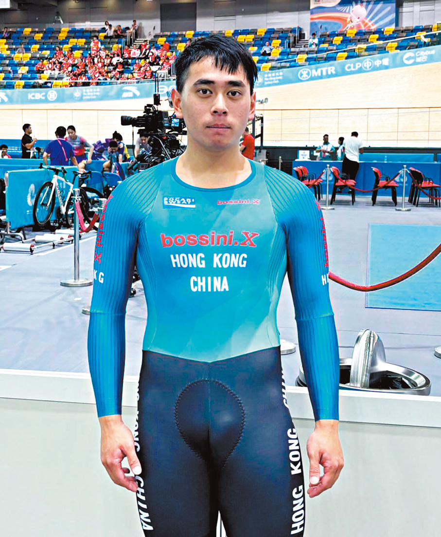 ●翁浚皓指自己更擅長凱林賽，會以踩入決賽為目標，爭取前三名。  香港文匯報記者張發兒 攝