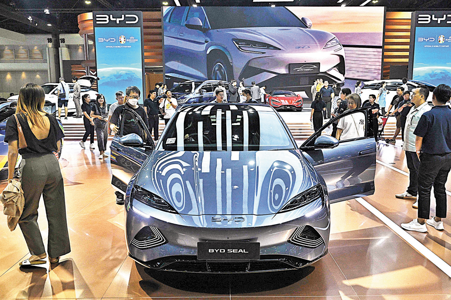 ●純電動汽車用銅量是燃油車的 4 倍。資料圖片