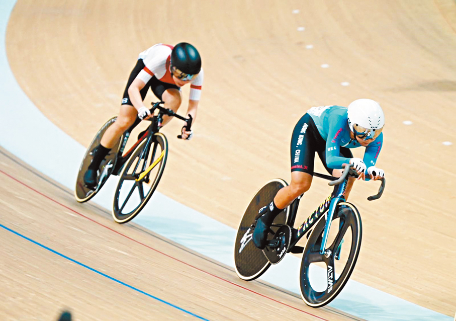 ●李思穎在比賽中。