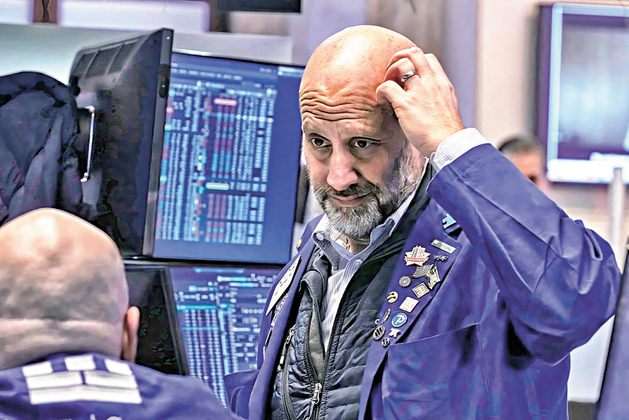 ●政府停擺和議息等因素以外，市場對AI估值或存泡沫的憂慮一直困擾投資者。圖為紐約證券交易所。 美聯社