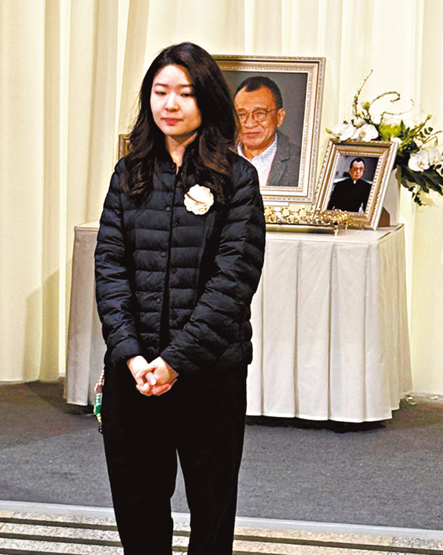 ●許紹雄女兒許惠菁昨日接受傳媒訪問。香港文匯報記者阿祖 攝