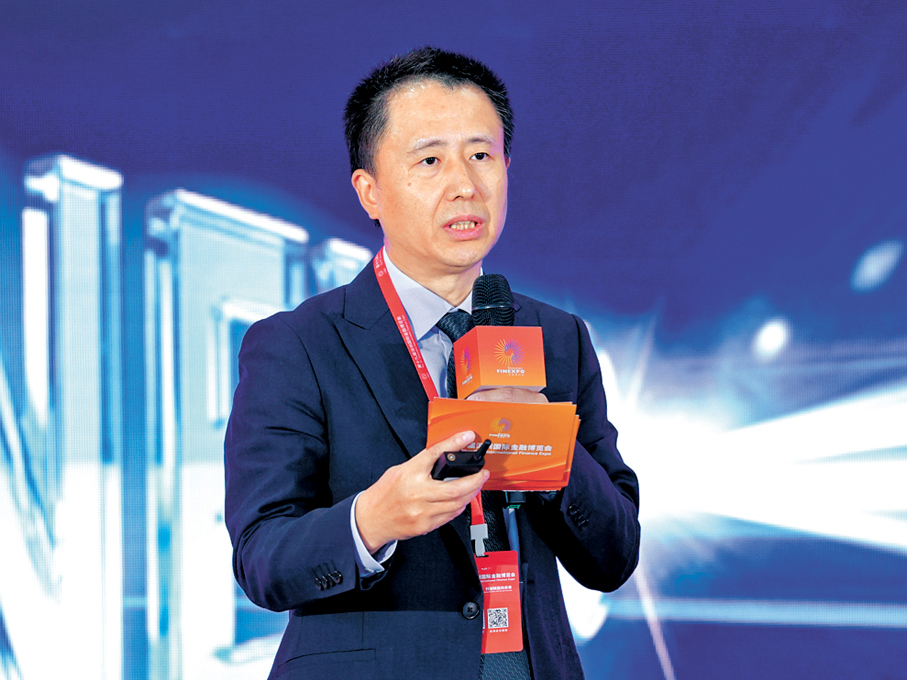 ●深圳市地方金融監督管理局局長時衛幹表示，2027年底將落地逾20個跨境數據驗證平台金融應用場景。 香港文匯報深圳傳真