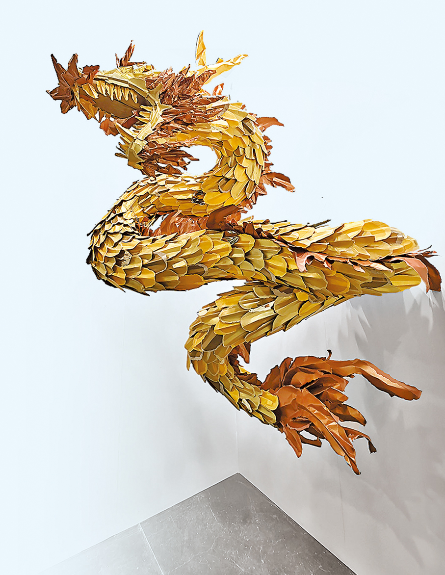 ●龍是黃文翰所鍾愛的創作主題之一。 受訪者供圖