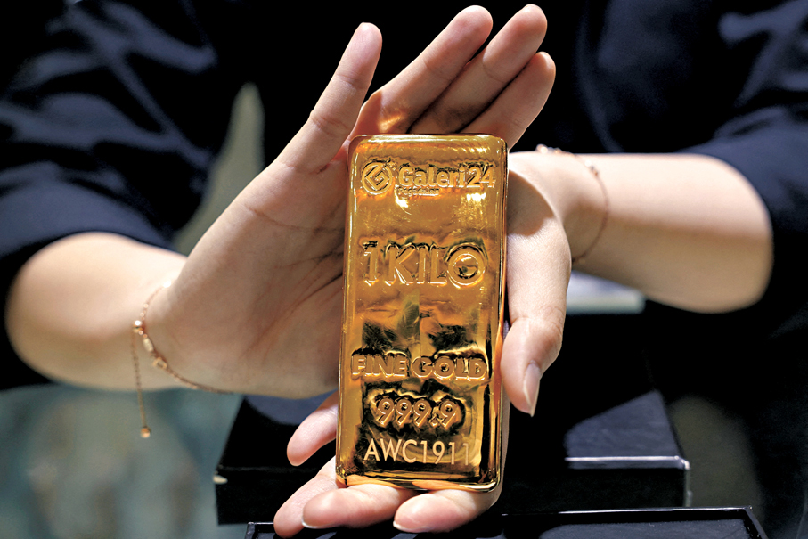 ●瑞銀團隊分析稱，美聯儲減息預期，以及地緣政治的不確定性等，將推升市場對黃金的購買需求。 路透社