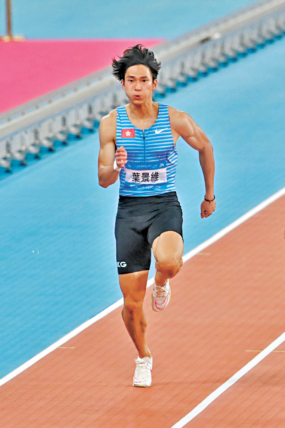 ●葉景維打破香港男子100米紀錄。資料圖片