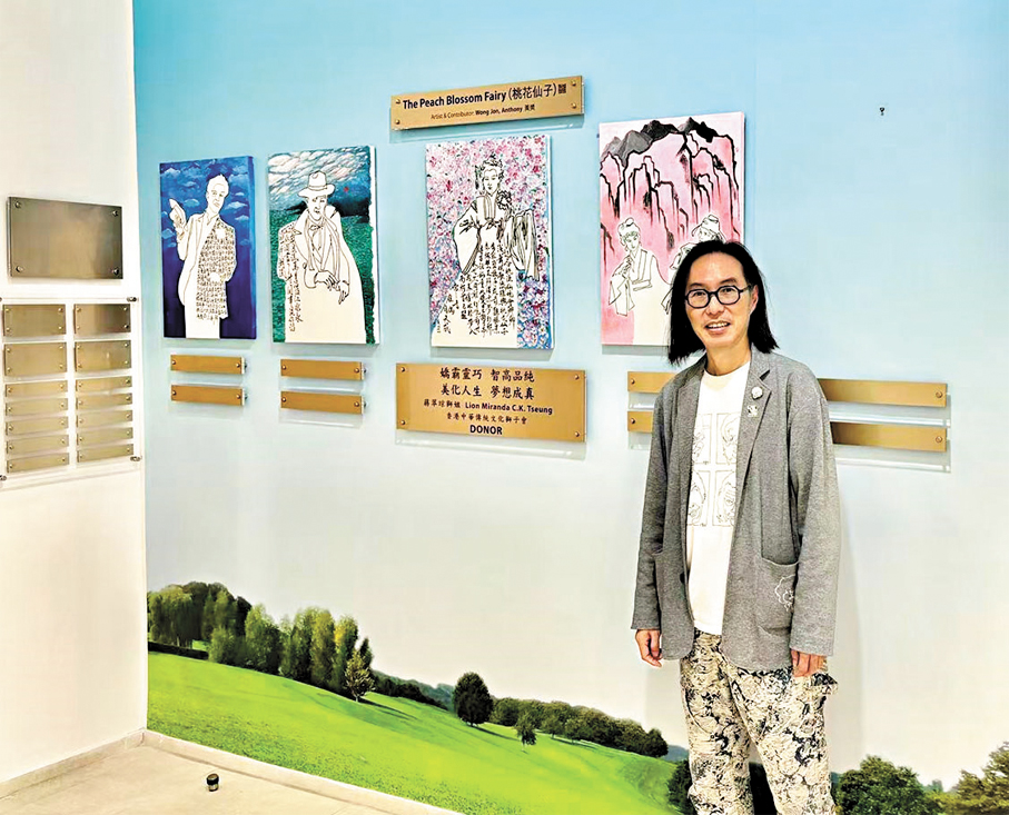 ●水墨藝術家黃獎。受訪者供圖