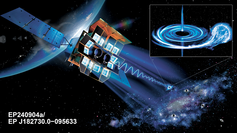 ●「天關」衛星EP240904a藝術想像圖。 香港文匯報北京傳真