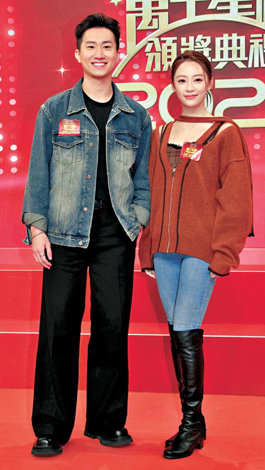 ●曾展望和葉蒨文稱互相看好對方得獎。  香港文匯報記者北山彥  攝