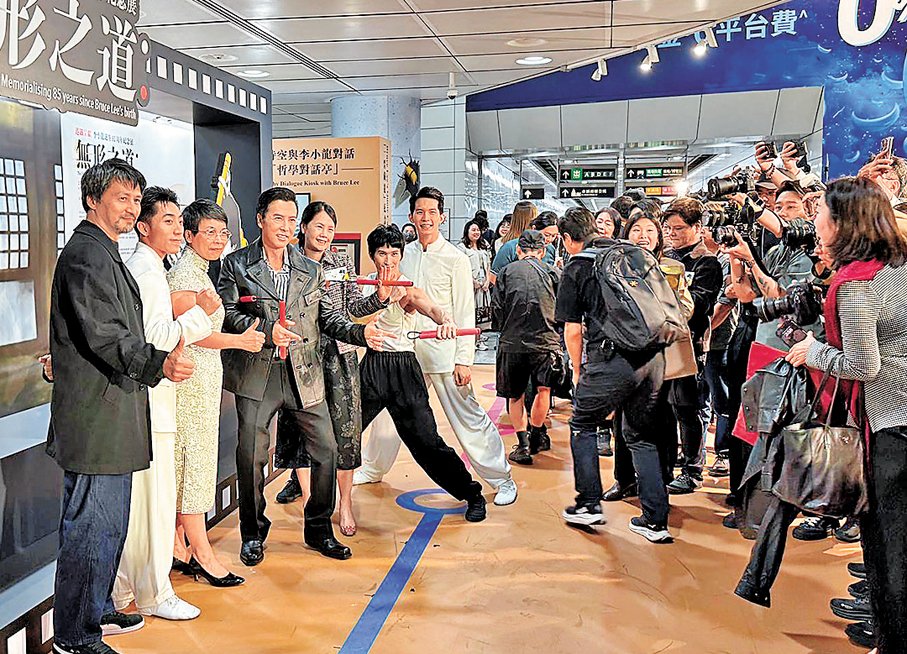 ●甄子丹表示深受李小龍電影影響。 香港文匯報記者阿祖  攝