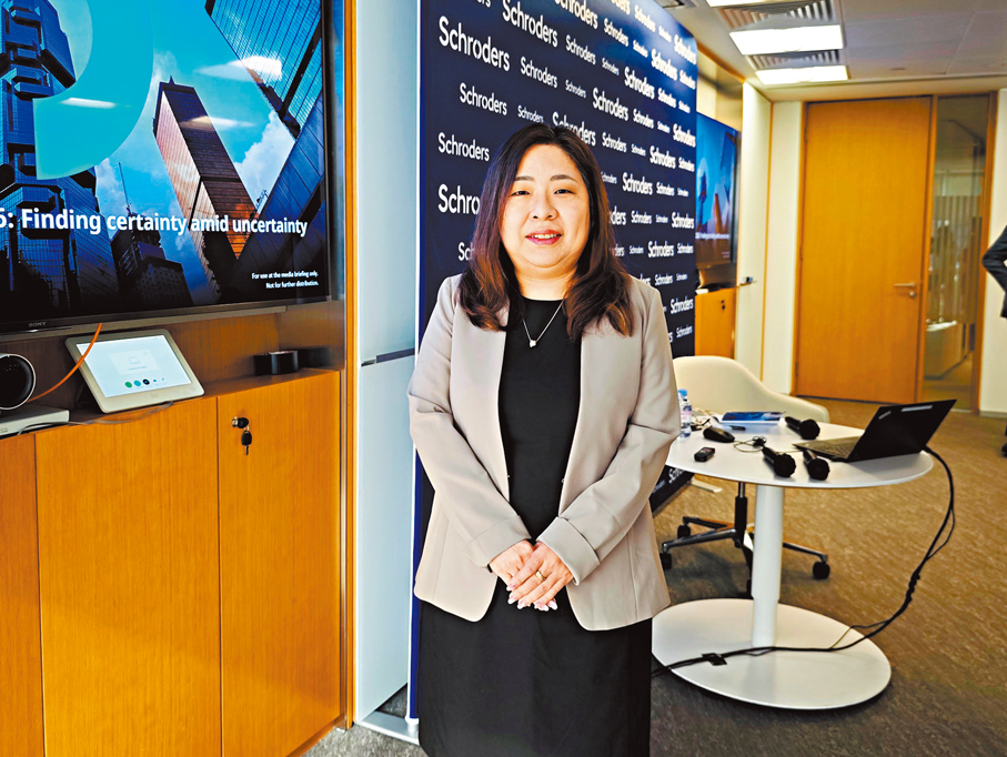 ●施羅德投資亞洲區多元資產投資主管近藤敬子  香港文匯報記者黃安琪 攝