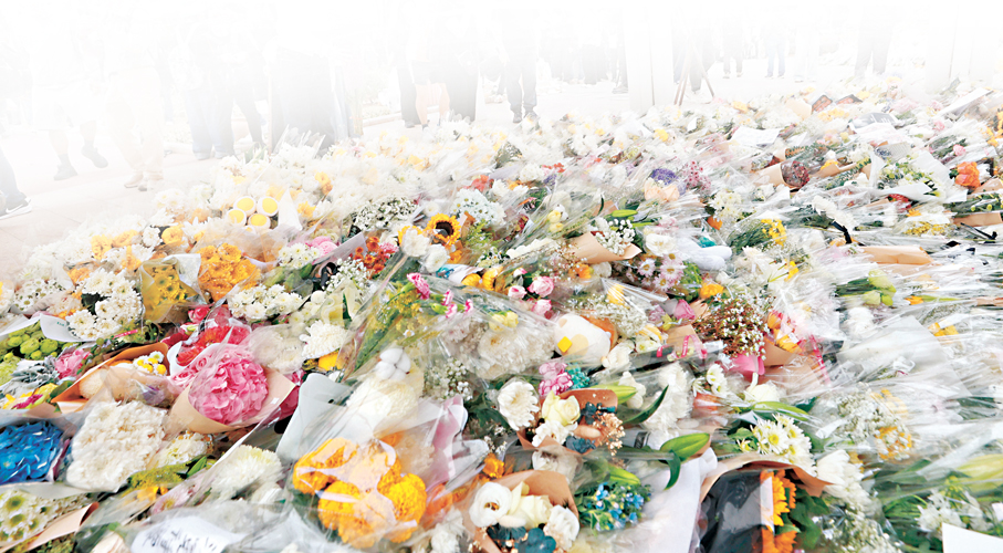 ●大埔宏福苑火災牽動人心，各界深切哀悼。 香港文匯報記者北山彥  攝