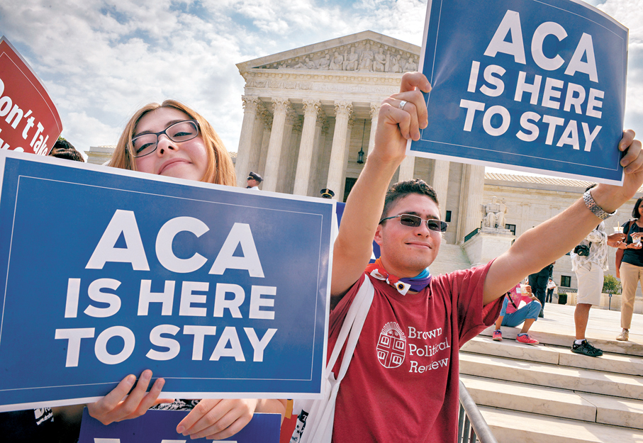 ●美國民眾要求保留《平價醫療法案》。 資料圖片