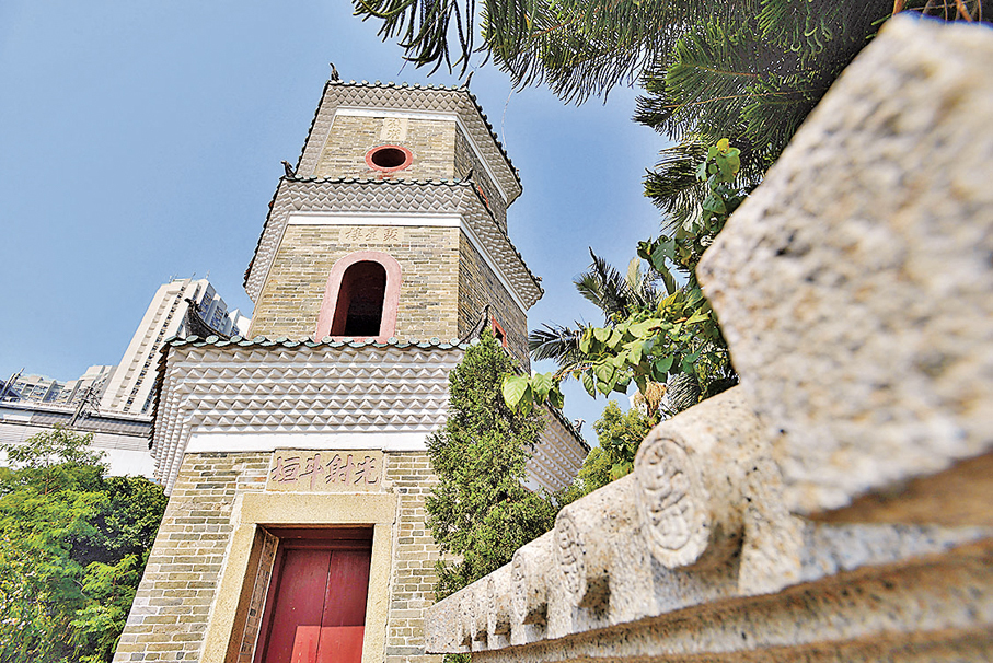 ●元朗有不少文旅資源，可吸引遊客到訪。圖為聚星樓。 資料圖片