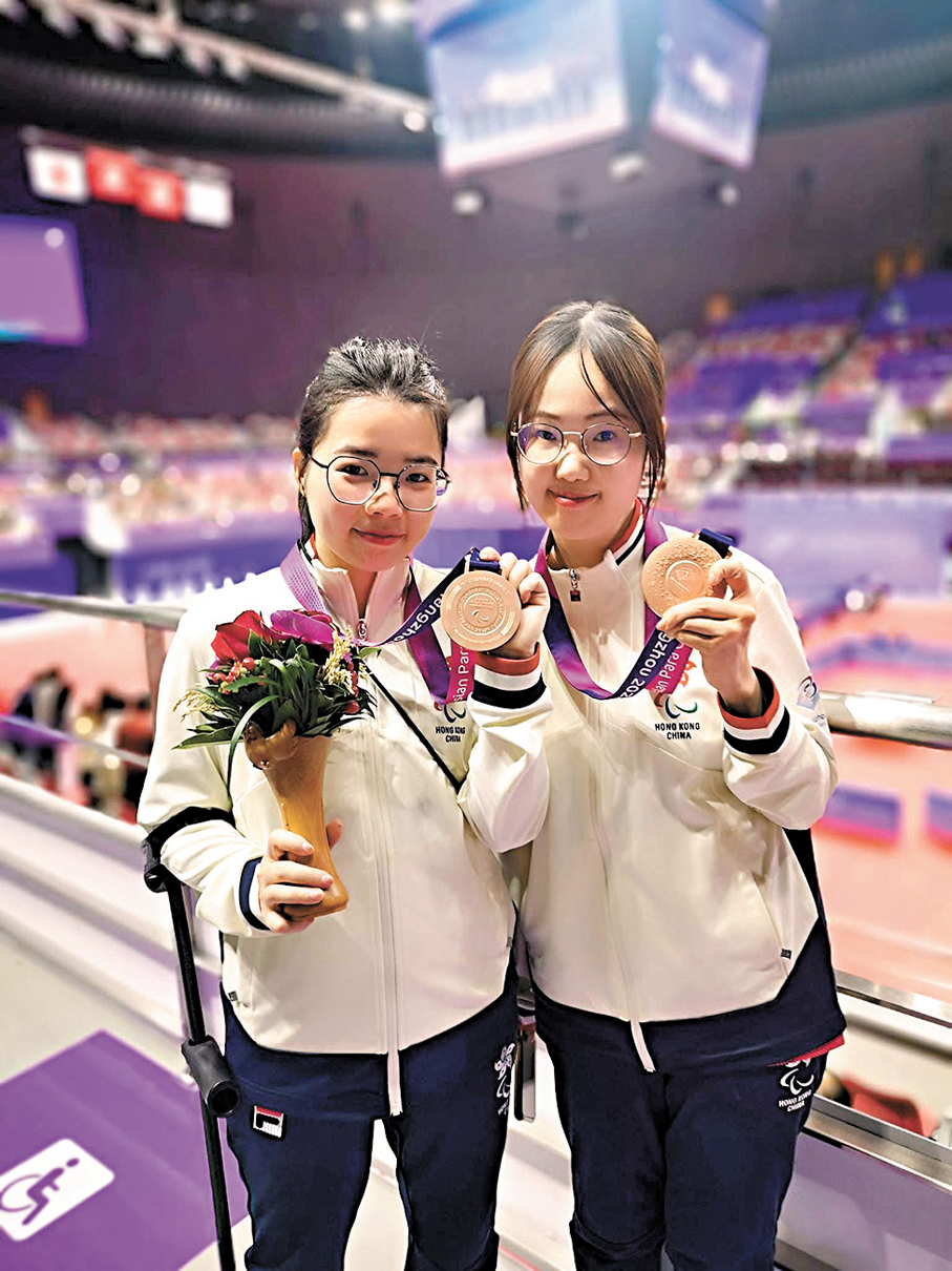 ●去年亞錦賽奪冠，王愉程（右）直言信心更強。 受訪者供圖
