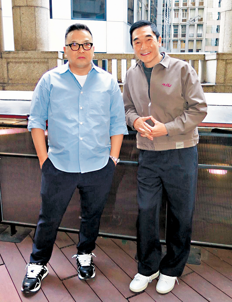 ●麥兆輝讚方中信演反派有爆發力。   香港文匯報記者阿祖  攝