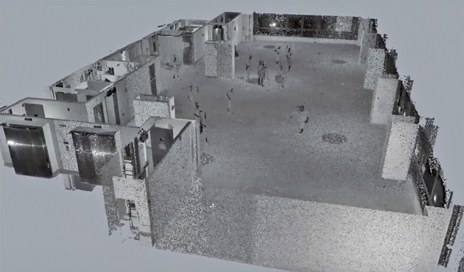 ●建築物三維（3D）掃描圖。