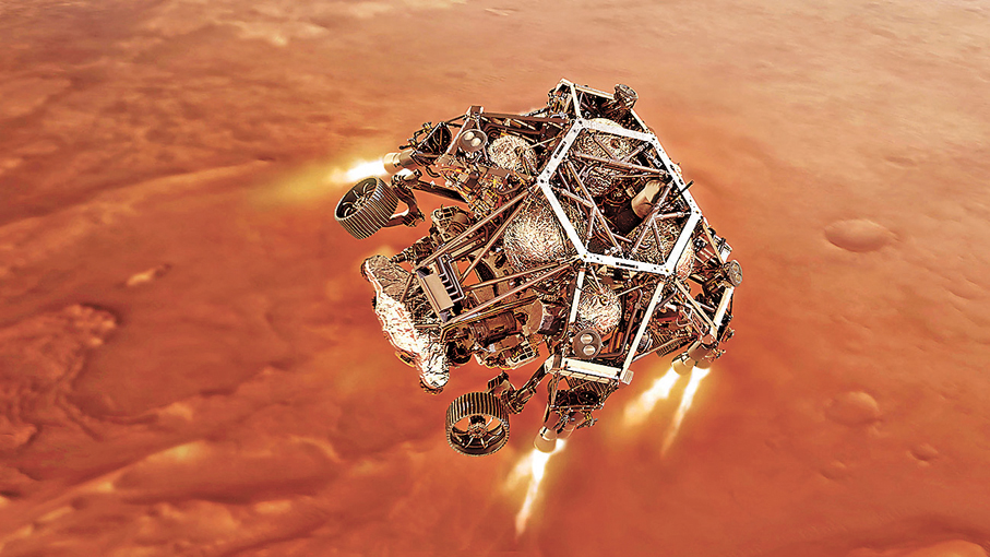 ●「毅力號」探測器搭載的麥克風記錄下了類似雷電的聲音。 資料圖片