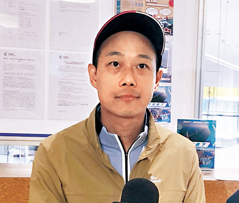 ●廣東車主張廣泰。香港文匯報記者方俊明  攝