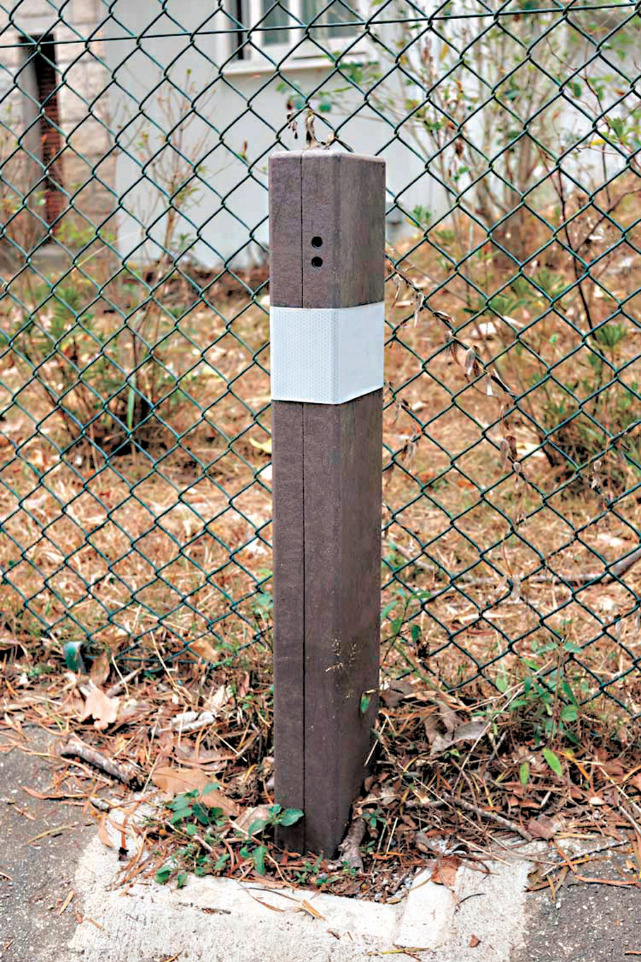 ●在郊野公園安裝的「自動人數點算器」。香港文匯報記者黃艾力  攝