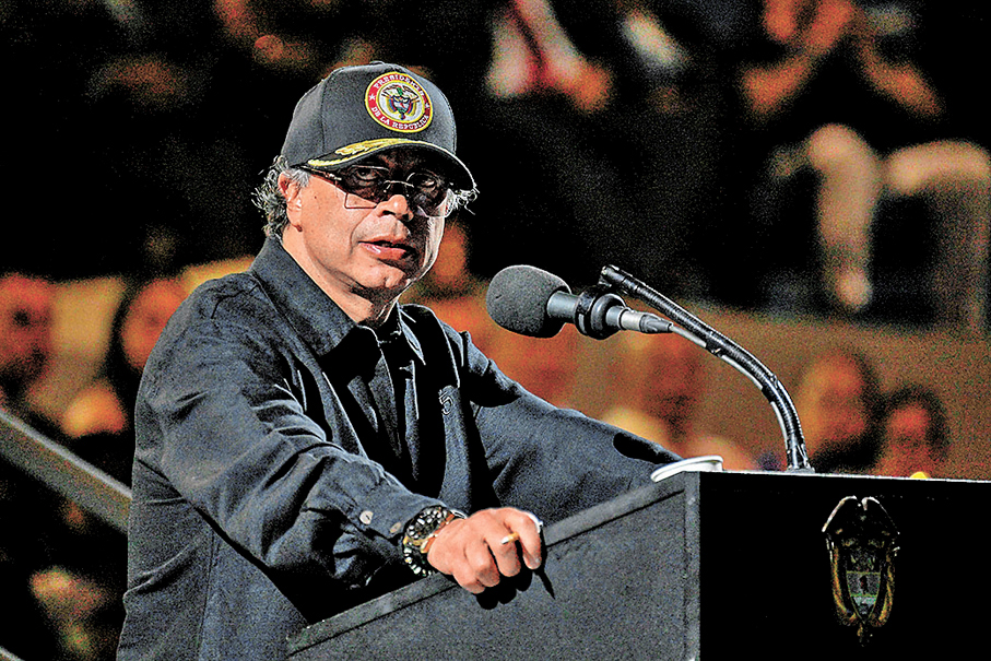 ●特朗普曾在社媒上宣稱，哥倫比亞總統佩特羅是所謂「非法毒品頭目」。 法新社