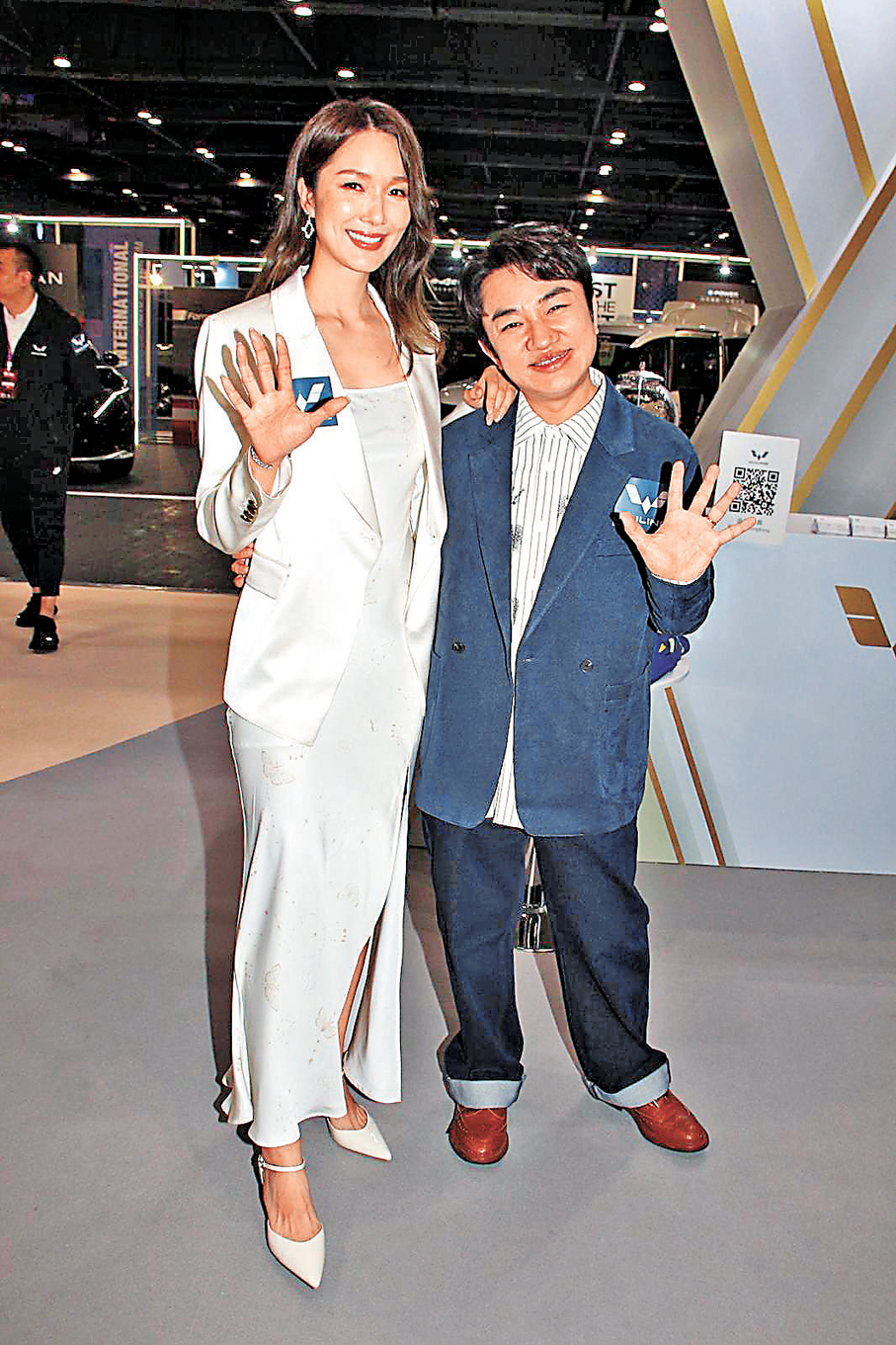 ●李亞男笑言不介意與祖藍有夫妻相。 香港文匯報記者達里 攝