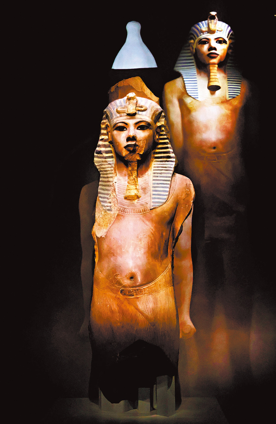 ●將投影與圖坦卡門巨像結合是本次香港展覽的亮點。