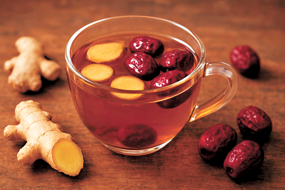 薑棗茶（溫中散寒） 
