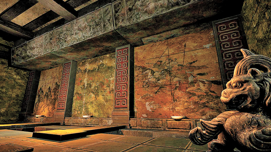 ●《隱秘的秦陵》地宮場景圖。