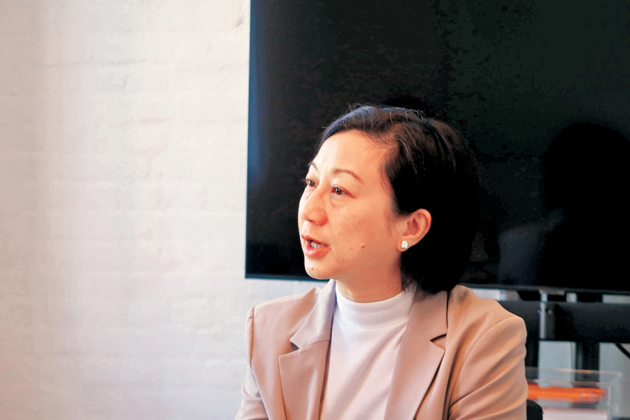 ●大館表演藝術主管葉健鈴接受採訪。