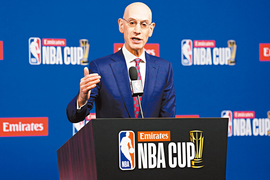 ●蕭華就NBA擴軍事宜表態，點名西雅圖與拉斯維加斯為熱門地點。 路透社