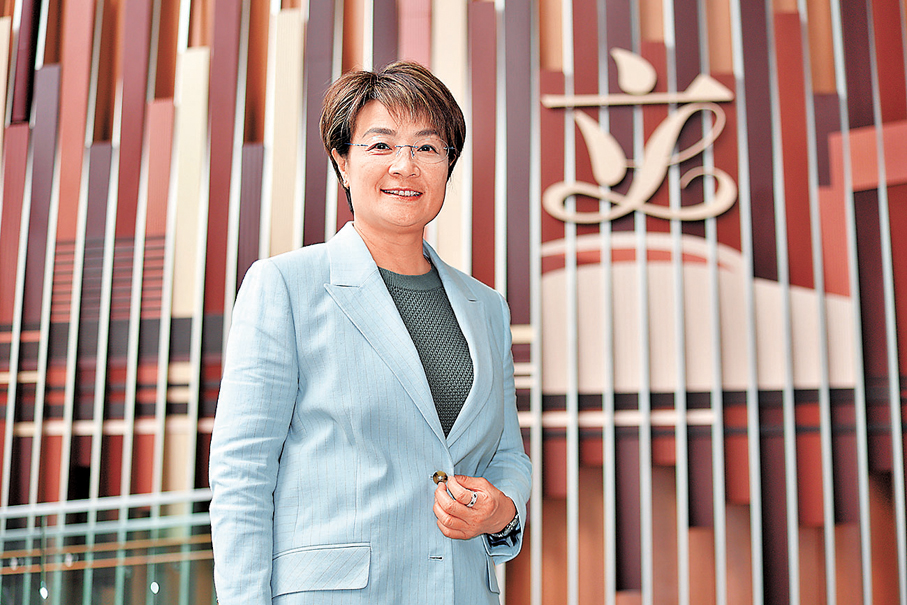 ●方國珊表示，會用表現回報選票。 香港文匯報記者北山彥  攝